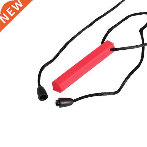 *2PCS Gem Chew Necklace Crystal Teething Pendant Baby Kids S