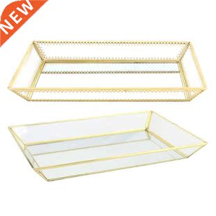 Glass Storage Tray Cosmetic Tray Lipstick Nail Polish