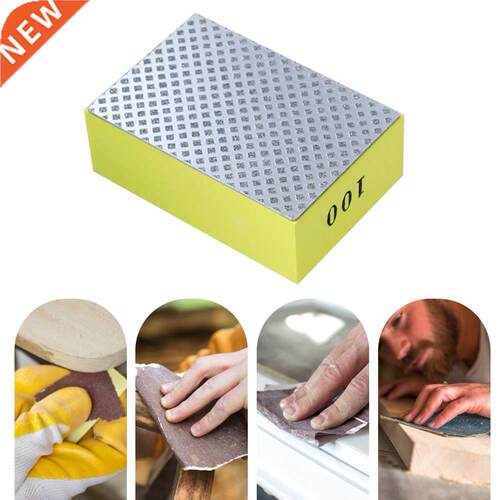 1pc Diamond Hand Polishing Pad Glass Grinding Block Marble C