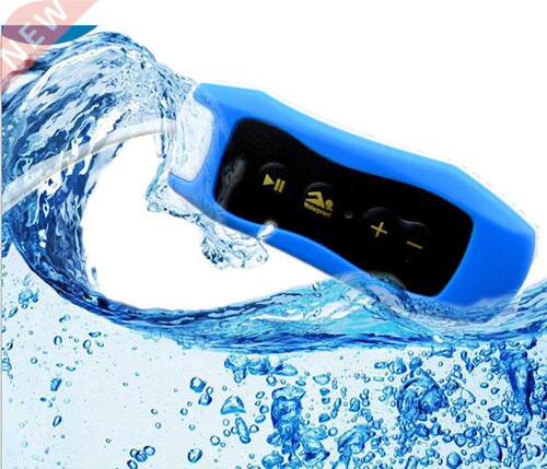 003 Waterproof IPX8 Clip MP3 Player FM Radio Stereo Sound 4G