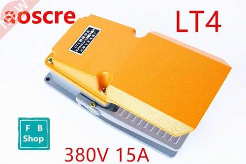 1PCS LT4 80V 5A Yellow machine tool foot switch silver cont