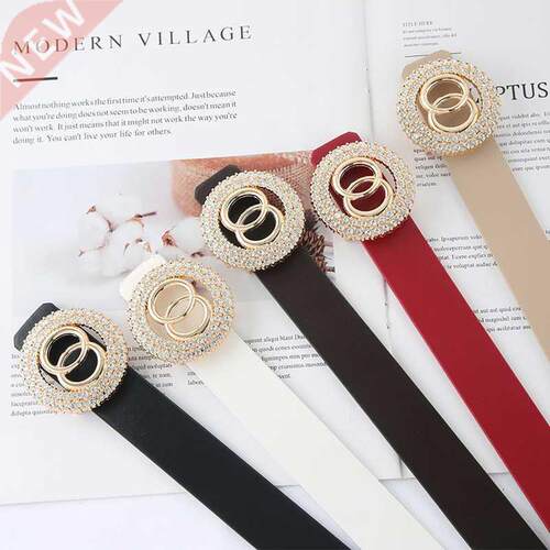 Fashion Girls Designer Belts for Ladies Jeans Belt with Rhin