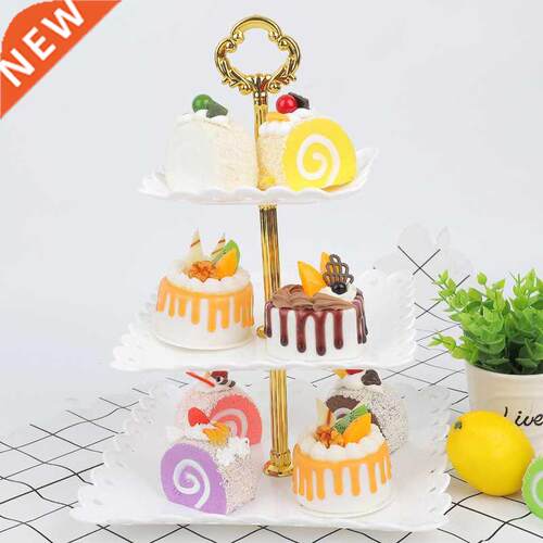Three-layer Fruit Cake Plate Stand Pty Dessert Pastry
