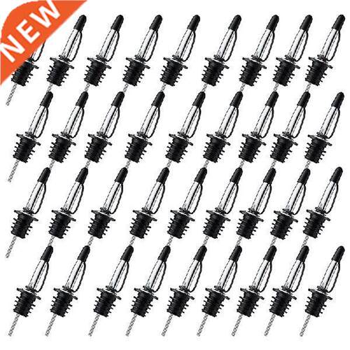 36Pack Liquor Pourers,Stainless Steel Pour Spouts For