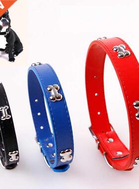 Bone Leather Durable Pet Dog Collar Pet Supplies Accessories