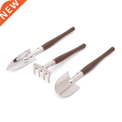3Pcs Mini Gardening Tools Small Shovel/Rake/Spade With Handl