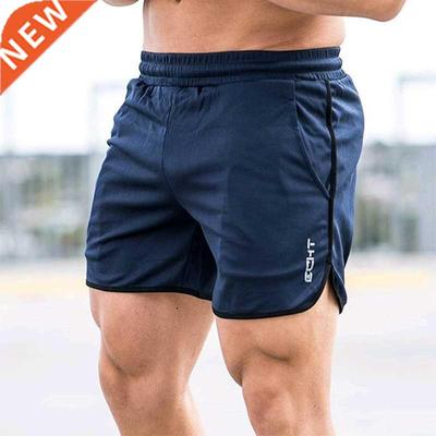 New Men Fitness Bodybuilding Shorts Man Summer Workout Male