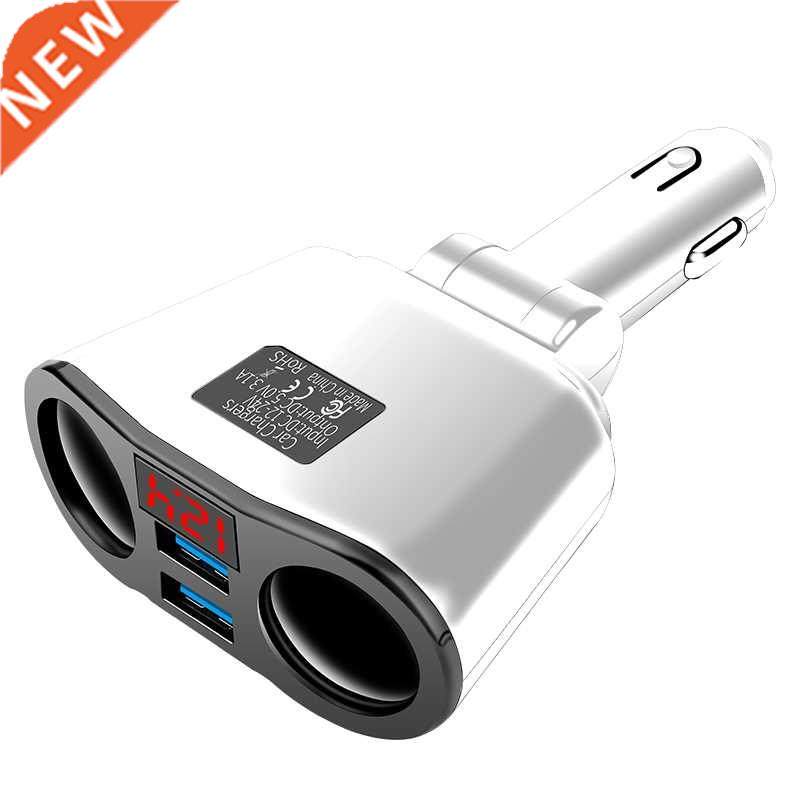 .1A Dual USB Car Charger 2 Port LCD Display 12-24V