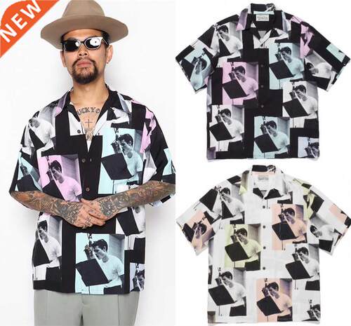 Summer 22ss WAO MARIA Shirt Men Women Top Quality Hawaii Shi