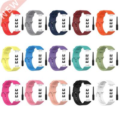 Metal Connector Replacement Silicone Sport Wrist Strap Watch