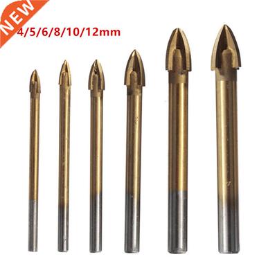 4-12mm Cross Tile Drill Bits Titanium Carbide Ceramic Wood G