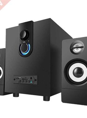 Wooden 2.1 Multimedia Speaker System Super Subwoofer Bluetoo