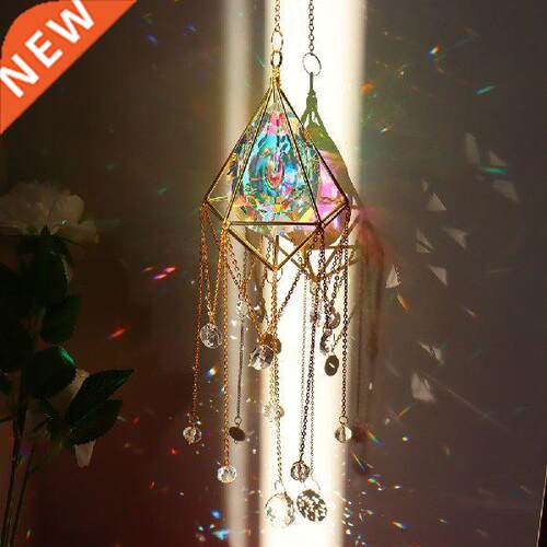 Crystals Big Wind Chime Prism Sun Catchers Rainbow Chaser