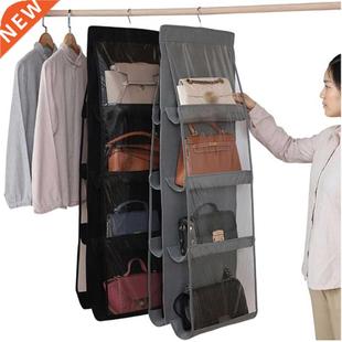 2 Pieces Hanging Handbag Organizer Non-woven Storage Holder