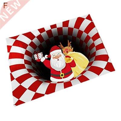 Carpet Durable Joyful Good Moisture Absorption Santa Claus