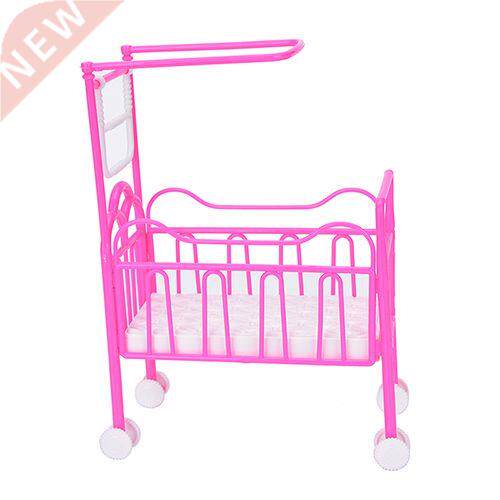 Plastic Mini Cute Bed Doll Bed For Princess Dollhouse Doll