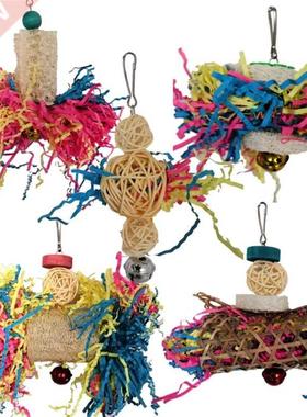 5 Pcs Parrots Shredding Toys Parakeet Chewing Foraging Toy