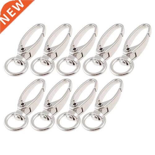 D Swivel Trigger Hooks Key Ring Lobster Clasps 9 Pcs