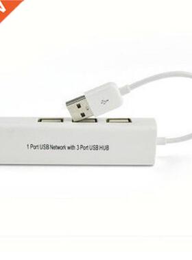 USB Ethernet with 3 Port USB HUB 2.0 RJ45 Lan Network Card U