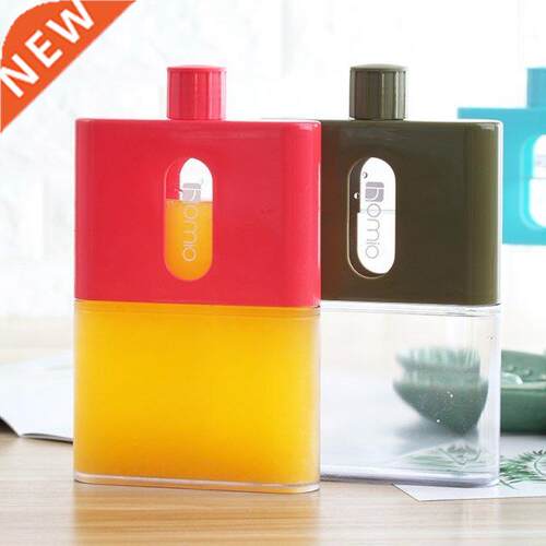 A5 Paper Cup Botlte Flat Water Bottle Bpa Free Clear Book Po