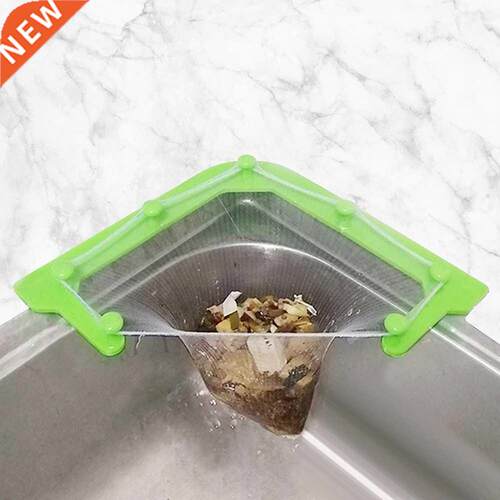 Multifunctional Triangle Drainage Rack Kitchen Sink Leftover