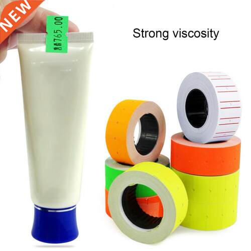 10Rolls Universal Price Tags Adhesive Paper Serviceable