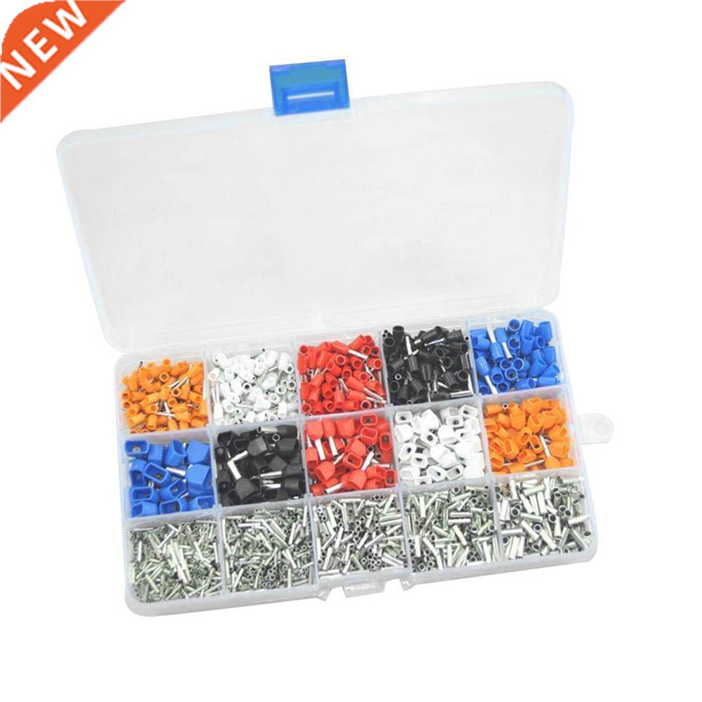 2340 Pcs Mixed 15 Models Dual Bootlace Ferrule Kit Electrica
