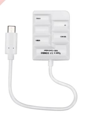 Type C USB .1 HUB Combo SD TF Card Reader OTG USB .1 for M