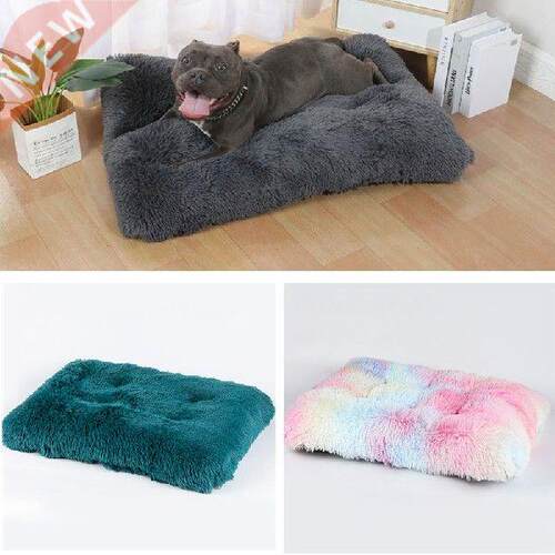 Large Dog Bed Long Plush Rectangular Washable Pet Mat