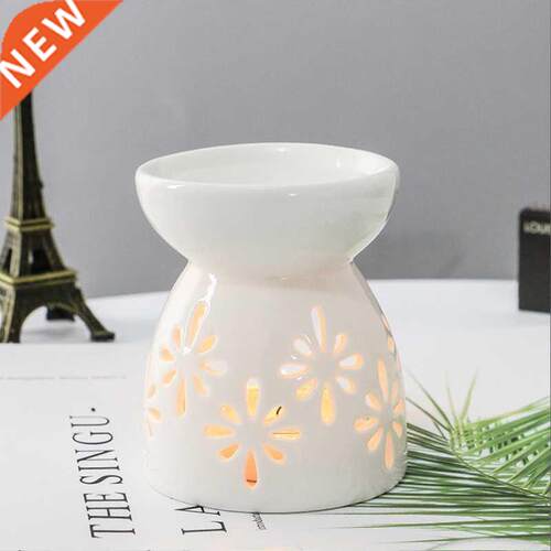 Ceramic Aroma Burner Essential Oil Lamp Hollowing Candle