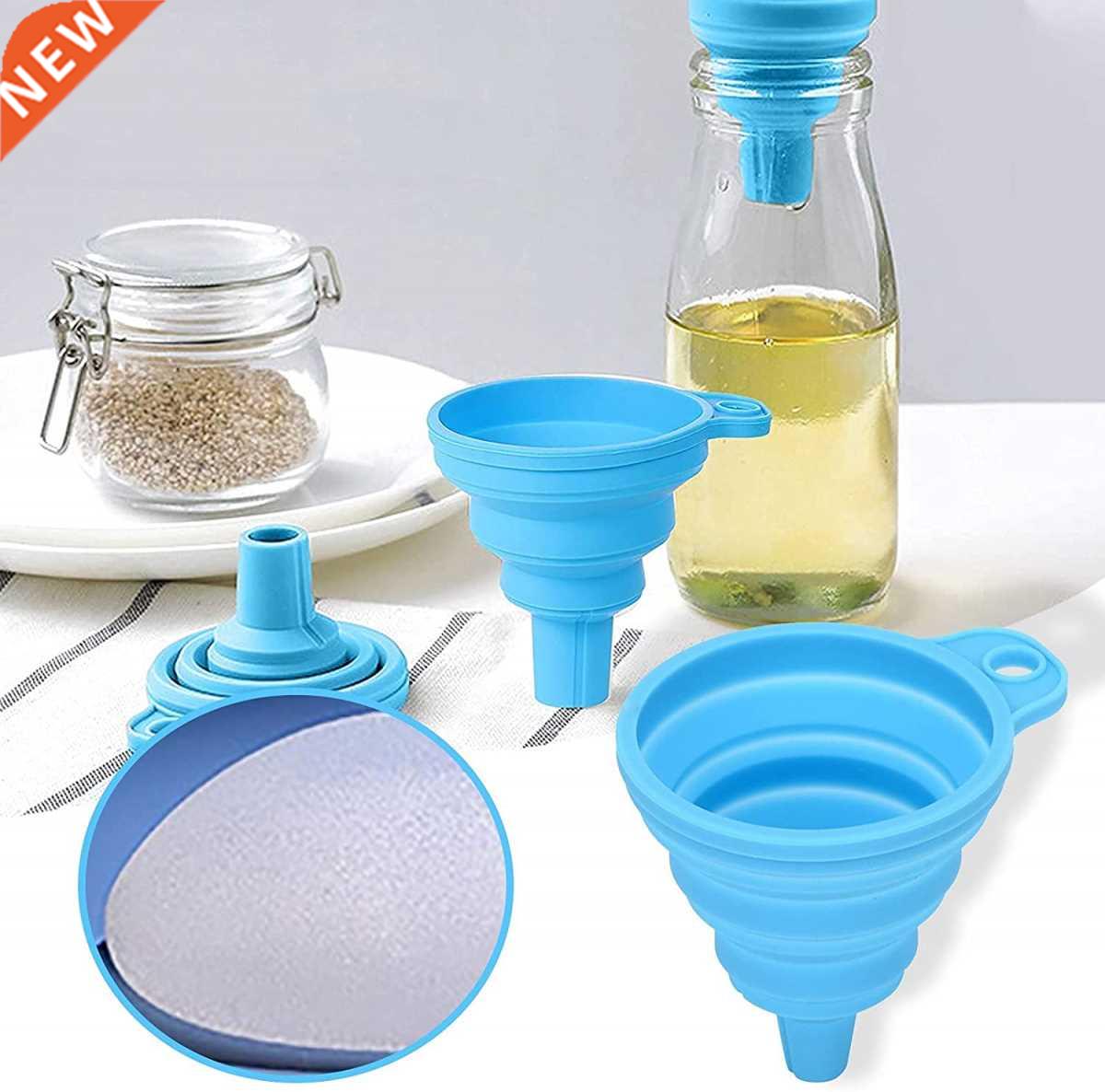 Silicone Clapsible Funnel Kitchen Gadgets Fdable Funnel