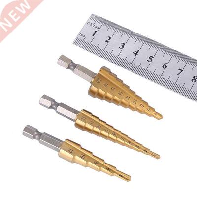 -12mm 4-12mm 4-20mm HSS Straight Groove Step Drill Bit Set