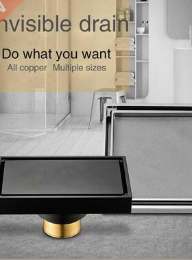 10x10cm Solid Brass Square Bathroom Shower Floor Drain Tile