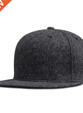 Man Plus Size Fitted Baseball Cap Big Size Hip Hop Wool Hat