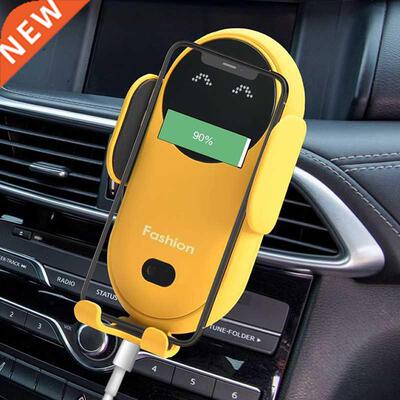 HKXA Wireless Charger Car Phone Holder Qi Induction Smart Se