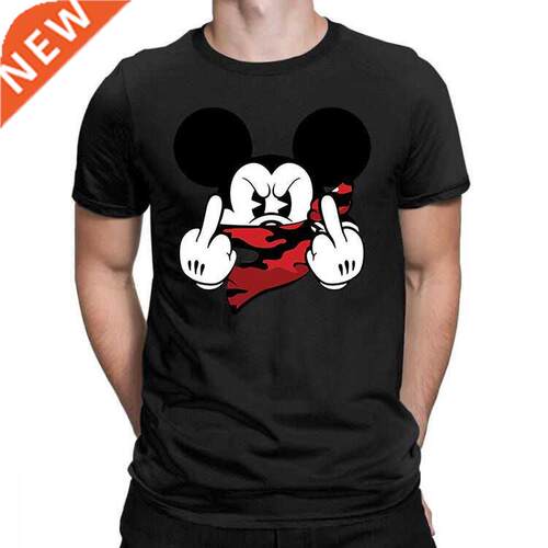 Mickey Mouse Cartoon Anime T-shirt Tops Fashion Men