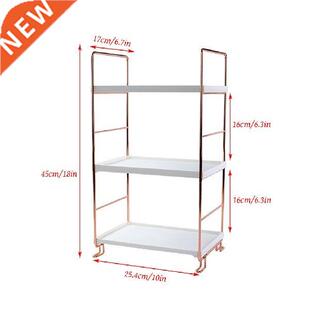 Bathroom Organizer Shelf Plastic Storage Rack Adjustable