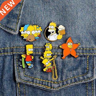 Cute Cartoon Anime Backpack Brooch Enamel Pins Metal Broches