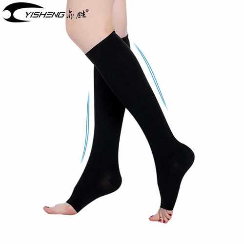 Open Toe Knee High 20-30 mmHg Medical Compression Stockings(