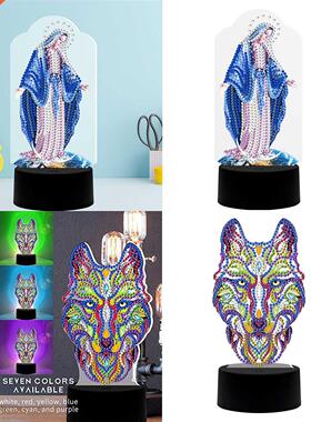 Diamond Painting Lamp LED Night Light Living Room Bedroom