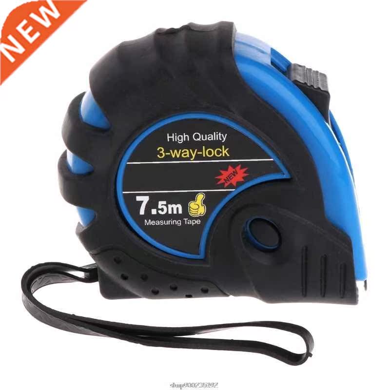 5m 7.5m Retractable Tape Measure 3-Way-Lock Metric Rubber Me