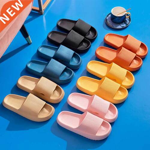 Women Man Slippers Summer Beach Eva Thick Platform Soft Sol