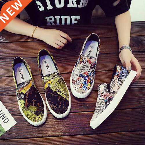 Men's Vulcanized Shoes Griti Men Shoes Low-top Loafers M