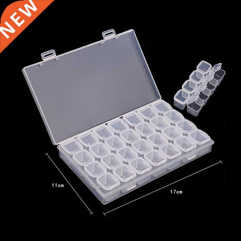 28 Grids Diamond Embroidery Storage Box Bins Medicine Diamon