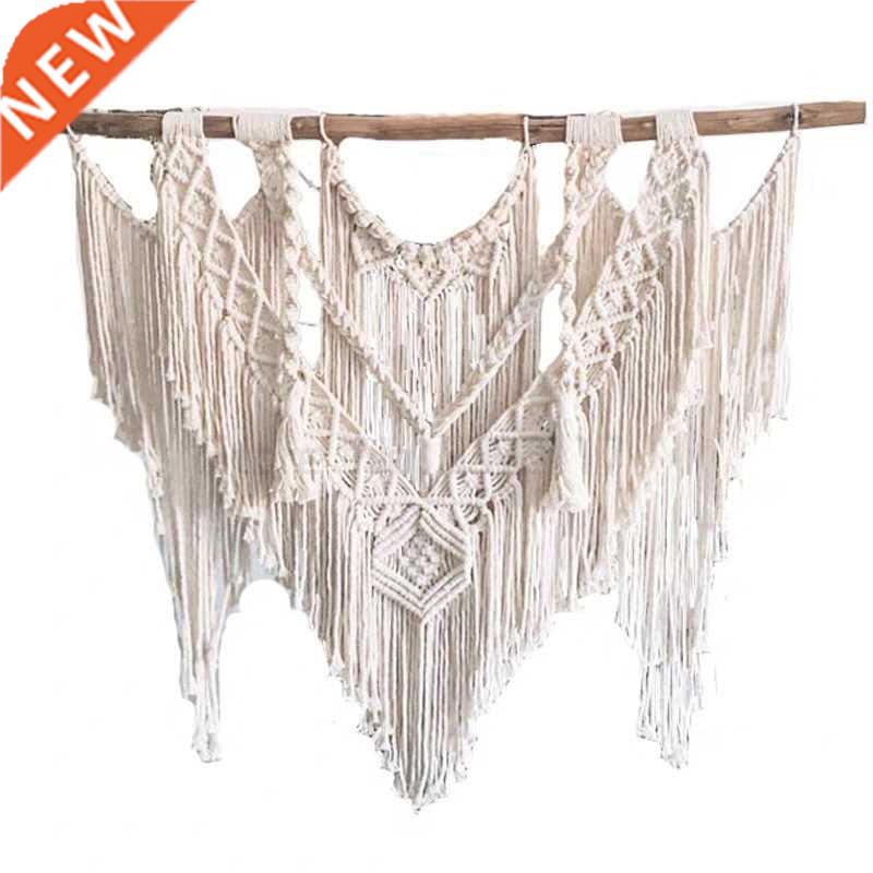 Nordic hand woven large rope tapestry bedroom sofa