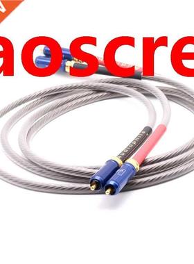 Pair Moonsaudio 5N Silver Plated OCC Copper Audio Interconne