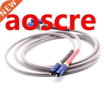 Pair Moonsaudio 5N Silver Plated OCC Copper Audio Interconne