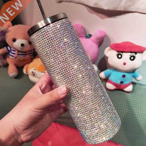 600ml Reusable Straw Cups With Lid Christmas Mug Ice Cream