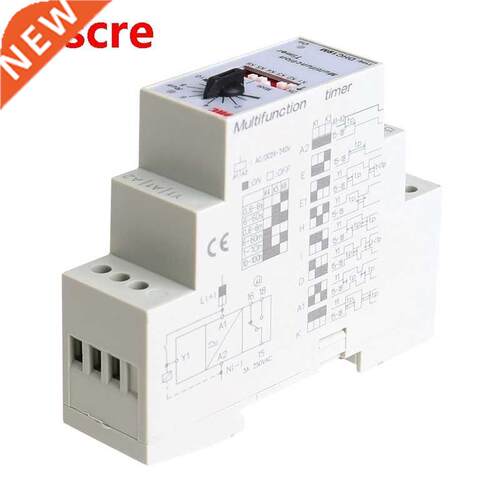1Pc AC/DC 24-240V DHC19-M Multifunction Timer Time Relay Y5G