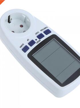 230V 50Hz 16A EU Plug LCD Display Energy Meter Watt Volt Vol